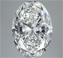 Diamante Natural 5.01 quilates, Ovalado , Color F, claridad VS2 y certificado GIA