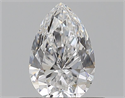 Natural Diamond 0.40 Carats, Pear with  Cut, D Color, VVS1 Clarity and Certified by GIA