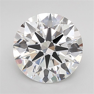Picture of Lab Grown Diamond 2.71 Carats, Round with Ideal Cut, D Color, IF Clarity and Certified by IGI
