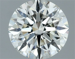 Picture of Natural Diamond 0.54 Carats, Round with Excellent Cut, H Color, VVS1 Clarity and Certified by IGI