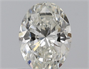 Natural Diamond 0.50 Carats, Oval with  Cut, I Color, SI2 Clarity and Certified by GIA