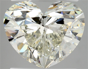 Picture of Natural Diamond 4.03 Carats, Heart with  Cut, I Color, VVS2 Clarity and Certified by HRD