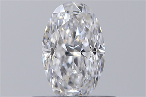 Picture of Natural Diamond 0.40 Carats, Oval with  Cut, D Color, SI2 Clarity and Certified by GIA