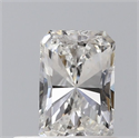 Natural Diamond 0.50 Carats, Radiant with  Cut, G Color, SI2 Clarity and Certified by GIA