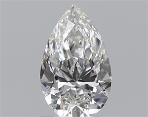 Foto Diamante Natural 0.53 quilates, De pera , Color G, claridad SI1 y certificado GIA de