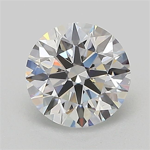 Picture of Lab Grown Diamond 1.00 Carats, Round with Ideal Cut, D Color, VVS2 Clarity and Certified by IGI