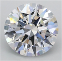 Lab Grown Diamond 2.04 Carats, Round with Ideal Cut, D Color, VVS2 Clarity and Certified by IGI
