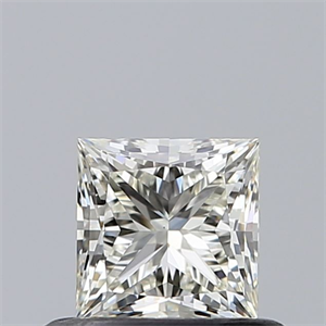 Picture of Natural Diamond 0.51 Carats, Princess with  Cut, K Color, VS1 Clarity and Certified by GIA
