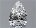 Natural Diamond 0.52 Carats, Pear with  Cut, E Color, SI1 Clarity and Certified by GIA
