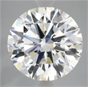 Lab Grown Diamond 6.61 Carats, Round with Ideal Cut, E Color, VVS2 Clarity and Certified by IGI