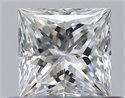 Natural Diamond 0.43 Carats, Princess with  Cut, E Color, VS2 Clarity and Certified by GIA