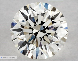 Foto Diamante Natural 0.58 quilates, Redondo , Color I, claridad VS1 y certificado GIA de