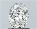 Natural Diamond 0.74 Carats, Oval with  Cut, H Color, VS1 Clarity and Certified by GIA