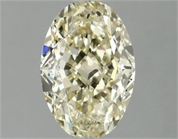 Picture of Lab Grown Diamond 1.59 Carats, Oval with  Cut, Fancy Yellow Color, VS1 Clarity and Certified by IGI