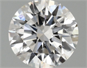 Lab Grown Diamond 1.08 Carats, Round with Ideal Cut, F Color, VS1 Clarity and Certified by IGI
