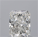 Natural Diamond 0.71 Carats, Radiant with  Cut, F Color, VVS2 Clarity and Certified by GIA