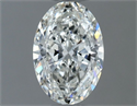 Natural Diamond 0.51 Carats, Oval with  Cut, G Color, VVS1 Clarity and Certified by GIA
