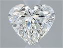 Natural Diamond 0.51 Carats, Heart with  Cut, H Color, VS1 Clarity and Certified by GIA