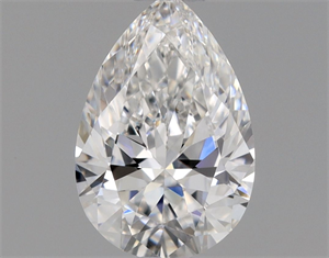 Picture of Natural Diamond 0.40 Carats, Pear with  Cut, E Color, VVS1 Clarity and Certified by GIA
