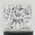 Natural Diamond 1.03 Carats, Princess with  Cut, H Color, SI1 Clarity and Certified by IGI