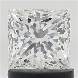 Picture of Natural Diamond 1.03 Carats, Princess with  Cut, H Color, SI1 Clarity and Certified by IGI