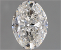 Natural Diamond 1.30 Carats, Oval with  Cut, F Color, VS1 Clarity and Certified by GIA
