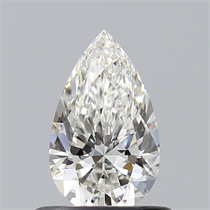 Foto Diamante Natural 0.53 quilates, De pera , Color H, claridad VVS1 y certificado GIA de