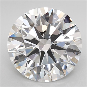 Picture of Lab Grown Diamond 4.80 Carats, Round with Ideal Cut, D Color, IF Clarity and Certified by IGI