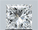 Natural Diamond 1.04 Carats, Princess with  Cut, F Color, SI1 Clarity and Certified by GIA