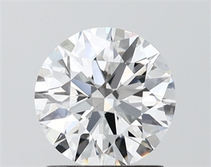 Picture of Lab Grown Diamond 1.26 Carats, Round with Ideal Cut, D Color, VVS1 Clarity and Certified by IGI