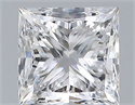 Natural Diamond 0.90 Carats, Princess with  Cut, D Color, VS2 Clarity and Certified by GIA