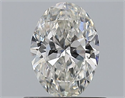 Natural Diamond 0.61 Carats, Oval with  Cut, G Color, VS2 Clarity and Certified by GIA