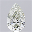 Natural Diamond 1.52 Carats, Pear with  Cut, K Color, VVS1 Clarity and Certified by GIA