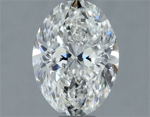 Picture of Natural Diamond 1.00 Carats, Oval with  Cut, G Color, SI2 Clarity and Certified by GIA