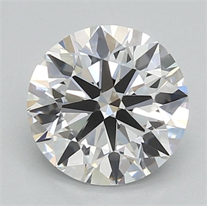 Picture of Lab Grown Diamond 1.00 Carats, Round with Ideal Cut, D Color, VVS2 Clarity and Certified by IGI