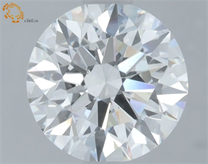 Picture of Lab Grown Diamond 1.32 Carats, Round with Ideal Cut, E Color, VS1 Clarity and Certified by IGI