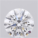 Lab Grown Diamond 2.02 Carats, Round with Ideal Cut, D Color, IF Clarity and Certified by IGI