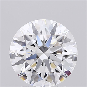 Picture of Lab Grown Diamond 2.02 Carats, Round with Ideal Cut, D Color, IF Clarity and Certified by IGI