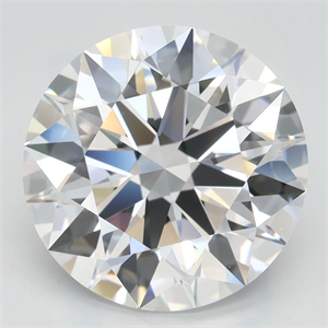 Picture of Lab Grown Diamond 4.24 Carats, Round with Excellent Cut, D Color, VVS1 Clarity and Certified by GIA