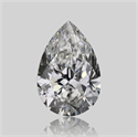 Diamante Natural 0.50 quilates, De pera , Color G, claridad IF y certificado GIA