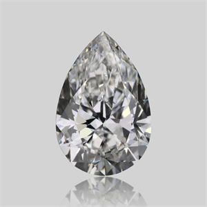 Picture of Natural Diamond 0.50 Carats, Pear with  Cut, G Color, IF Clarity and Certified by GIA