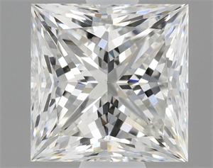 Picture of Natural Diamond 0.71 Carats, Princess with  Cut, H Color, VS2 Clarity and Certified by GIA
