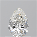 Natural Diamond 0.51 Carats, Pear with  Cut, I Color, VVS2 Clarity and Certified by GIA