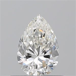 Picture of Natural Diamond 0.51 Carats, Pear with  Cut, I Color, VVS2 Clarity and Certified by GIA
