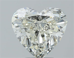 Picture of Natural Diamond 3.01 Carats, Heart with  Cut, I Color, VS2 Clarity and Certified by IGI