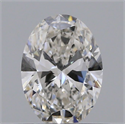 Natural Diamond 0.50 Carats, Oval with  Cut, G Color, VVS2 Clarity and Certified by GIA