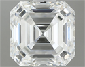 Natural Diamond 0.92 Carats, Asscher with  Cut, F Color, VS2 Clarity and Certified by GIA