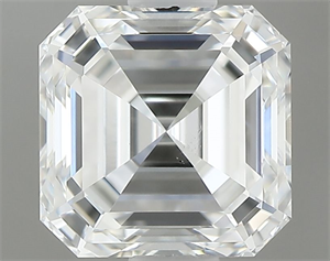Picture of Natural Diamond 0.92 Carats, Asscher with  Cut, F Color, VS2 Clarity and Certified by GIA
