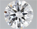 Lab Grown Diamond 1.05 Carats, Round with Excellent Cut, D Color, VS2 Clarity and Certified by IGI