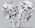 Natural Diamond 0.50 Carats, Heart with  Cut, E Color, SI1 Clarity and Certified by GIA